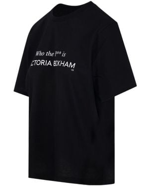 Victoria Beckham Cotton T-Shirt - Black