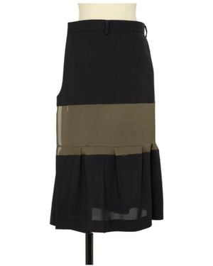 Sacai Suiting Skirt - Black