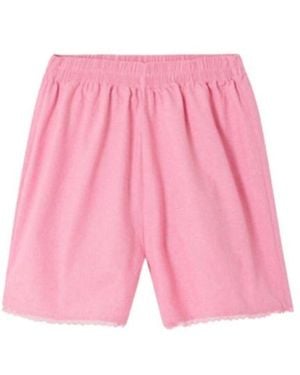 American Vintage Feoly Elastic-Waist Shorts - Pink