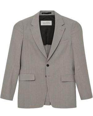 Dries Van Noten Long-Sleeved Suit Jacket - Grey