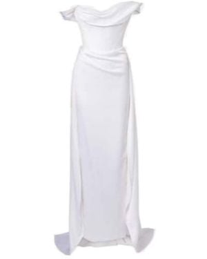Vivienne Westwood Bridal Nova Grace Satin Bustier Gown - White