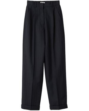 Miu Miu Pinstriped Trousers - Blue