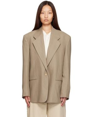 Calvin Klein Collection Camel Avery Blazer - Brown