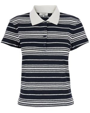 FRAME Short-Sleeved Polo Shirt - Blue