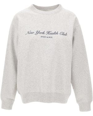 Sporty & Rich Ny Health Club Sweatshirt - White