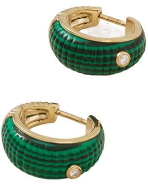 Yvonne Léon Handcrafted Earrings - Green