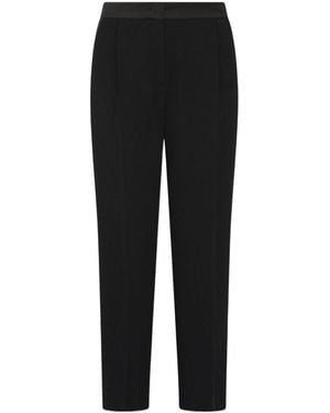 Marella Envers Satin Chino Pants - Black