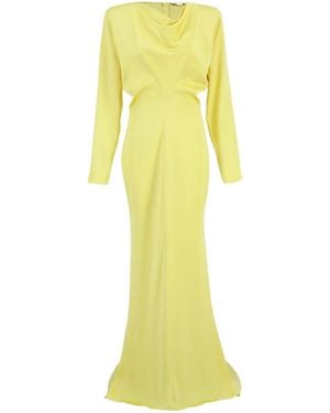 Stella McCartney Cowl-Neck Maxi Dress - Yellow