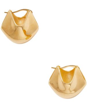 KHAITE Lotus-Shaped Earrings - Metallic