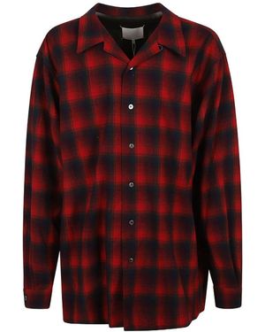 Maison Margiela Checked Buttoned Shirt - Red