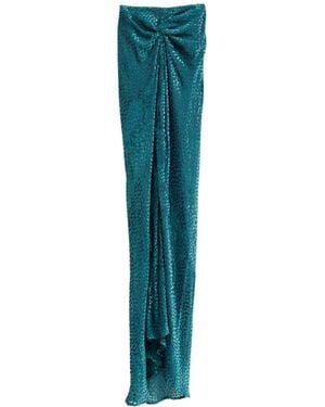 Dries Van Noten Pleated Midi Skirt - Blue