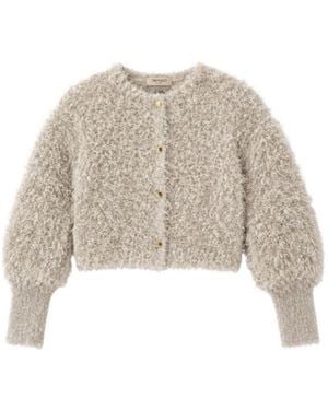 Twinset Crew-Neck Long-Sleeve Knit Top - Natural