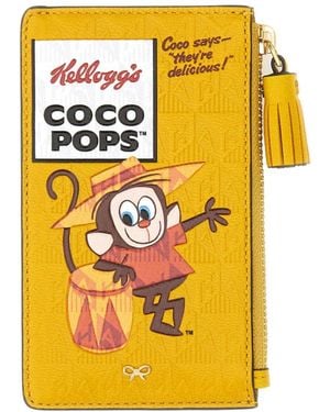 Anya Hindmarch Monky Printed Zipped Cardholder - Yellow