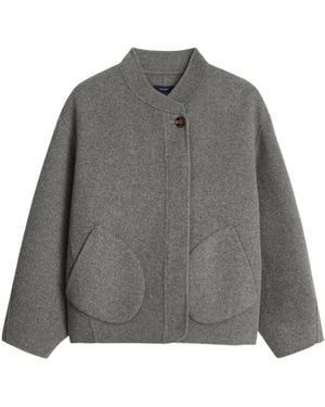 Soeur Windsor Patch-Pocket Jacket - Grey