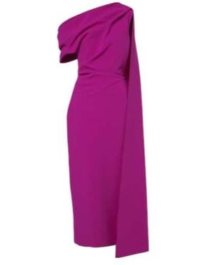 ROKSANDA Maite Draped Crêpe Gown - Purple