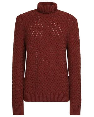Lardini Roll-Neck Knitted Jumper - Red