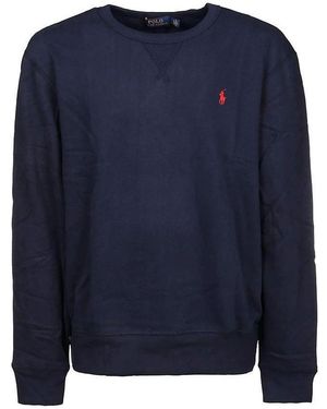Ralph Lauren Felpa Con Ricamo - Blue