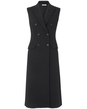 Fendi Double-Breasted Sleeveless Midi Dress - Black