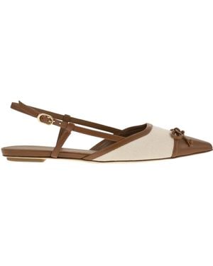 Stuart Weitzman Kitty Slingback Shoes - Brown