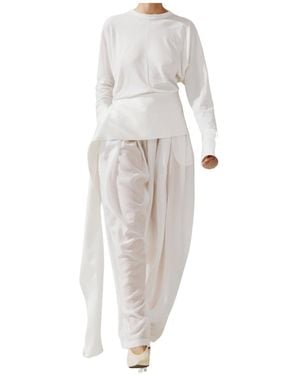DARKPARK Sheer Relaxed Trousers - White
