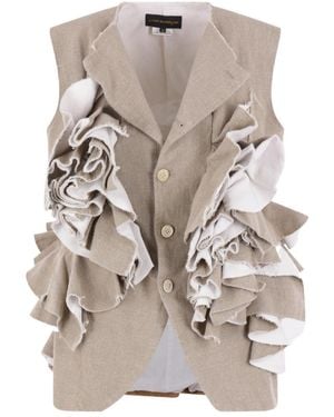 Comme des Garçons Comme Des Garçons Ruffled Gilet - Gray