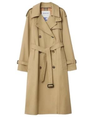 Burberry Long Castleford Trench Coat - Natural