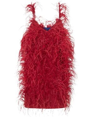 Sharon Wauchob Silk-Crepe Mini Dress - Red
