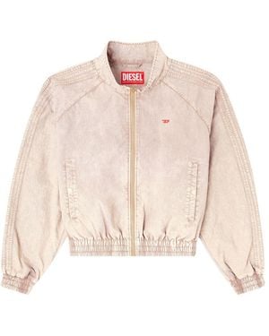 DIESEL G-Arden Mock-Neck Jacket - Pink