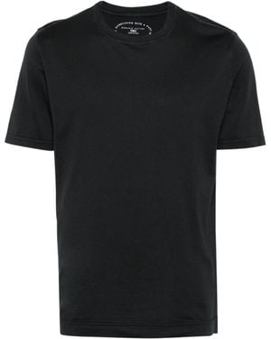 Fedeli Short-Sleeved Crewneck T-Shirt - Black