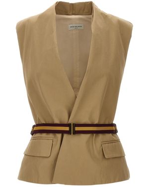 Dries Van Noten Adjustable Vest - Natural