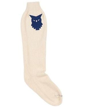 Maison Margiela Solid Color Socks - White