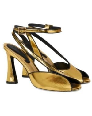 Etro High Heeled Metallic Effect Sandals