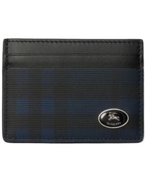 Burberry Check Card Case - Black