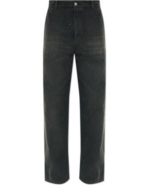 Maison Margiela Double-Dyed Workwear Trousers - Black
