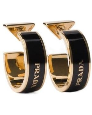 Prada Letter Logo Earrings - Multicolor