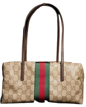 Gucci Melrose Medium Boston Bag - Natural