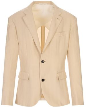 Lanvin Long-Sleeved Suit Jacket - Natural