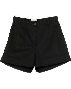 ERMANNO FIRENZE Pleated Tailored Shorts - Black