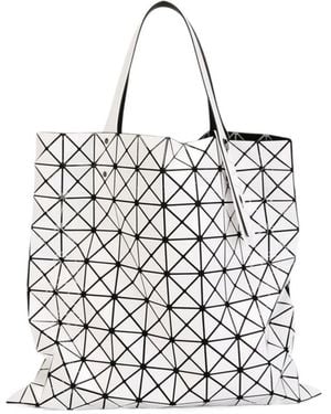 Issey Miyake Geometric-Patterned Handbag - White