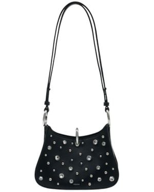 Rabanne Crystal-Embellishment Shoulder Bag - White
