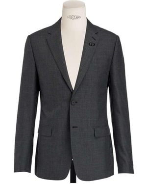 Dior Long-Sleeved Suit Jacket - Blue