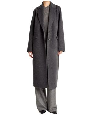 Vince Wool-Blend Single-Breasted Coat - Black
