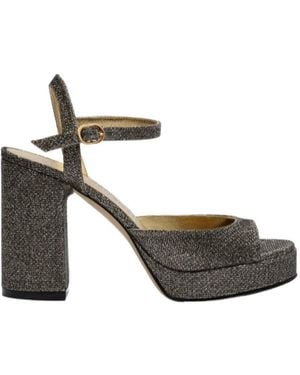 Stuart Weitzman Platform Sandals - Metallic