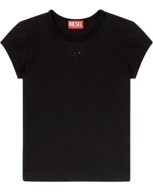 DIESEL Logo Cotton T-Shirt - Black