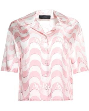 Amiri Staggered Button-Down Shirt - Pink