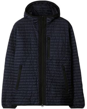 Burberry Long-Sleeved Down Jacket - Blue