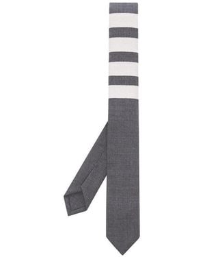 Thom Browne 4-Bar Plain Weave Striped Tie - Multicolor