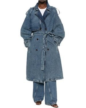 Anine Bing Rickie Maxi Trench - Blue
