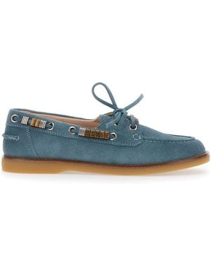 Pinko Grace 01 Lace-Up Loafers - Blue