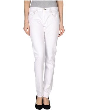 Rag & Bone Plain Color Straight-Leg Jeans - White
